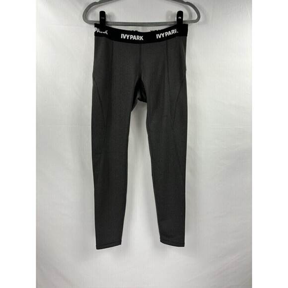 Ivy Park Leggings Grey Medium Name on Waistband Shimmery - Picture 13 of 14